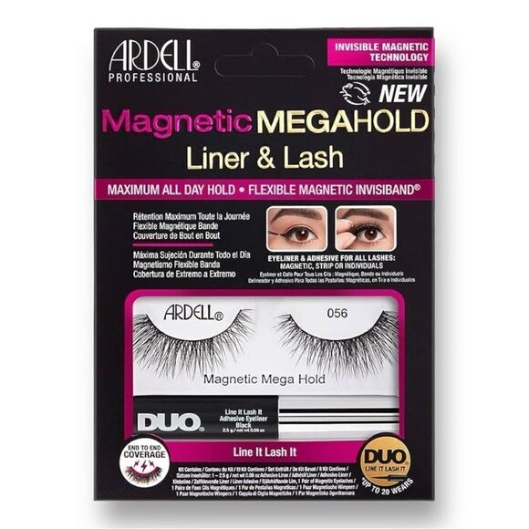 Ardell Magnetic MegaHold Liquid Liner & Lash 056, 4 Pairs - Picture 3 of 7